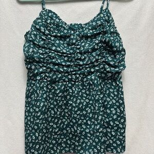 Floral Green Women's Top